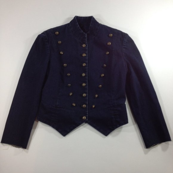 Ralph Lauren Sz 2 Black Label Blue Jean Jacket - Picture 3 of 11